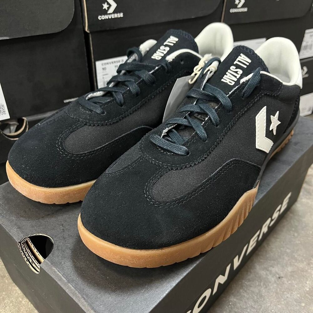 Converse Men's Black and Navy Trainers